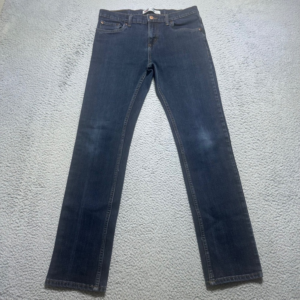 Levi's 510 Skinny Jeans Boys 18 Reg 29x29 Dark Wash Blue Denim Stretch